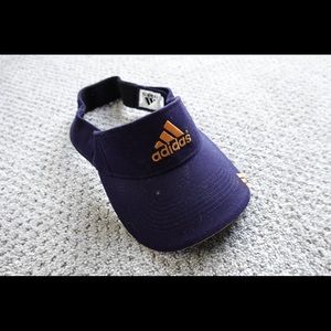 Adidas deep blue sun visor cap hat